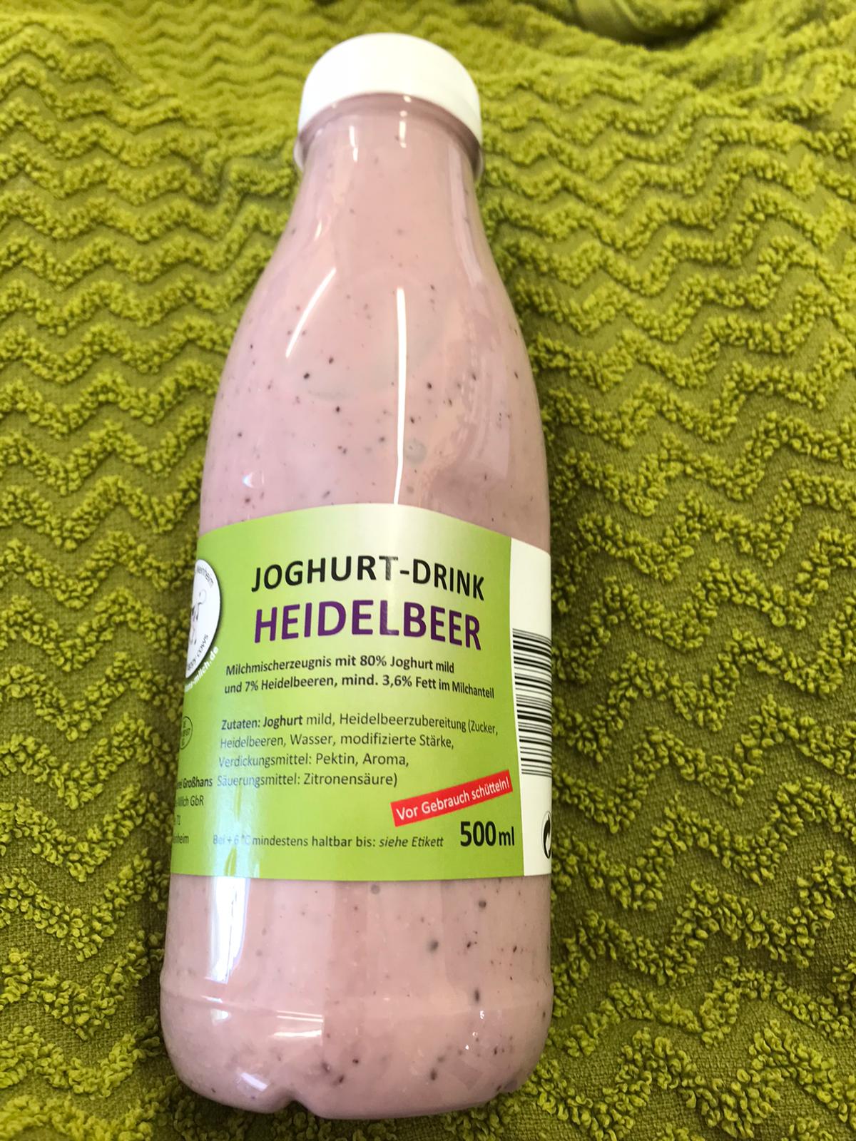 Bauernladen Gieser - Joghurt-Drink Heidelbeer